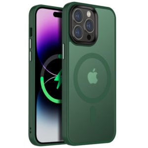 TPU+PC чохол Metal Buttons with MagSafe Colorful для Apple iPhone 12 Pro / 12 (6.1")