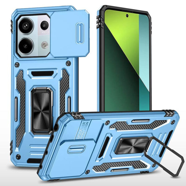 Ударостійкий чохол Camshield Army Ring для Xiaomi Redmi Note 13 Pro 4G / 14s / Poco M6 Pro 4G