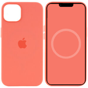 Чохол Silicone case (AAA) with Magsafe and Animation для Apple iPhone 13 (6.1")
