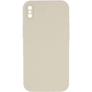 Silicone Case Square Full Camera Protective (AA) NOLOGO для Apple iPhone X / XS (5.8")