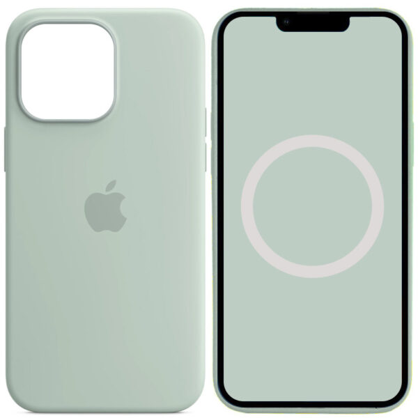 Чохол Silicone case (AAA) with Magsafe and Animation для Apple iPhone 14 Pro (6.1")