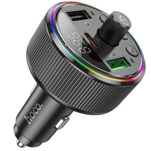АЗП FM модулятор Hoco E82 Guerrero PD30W+QC3.0 (2USB-A/1C)