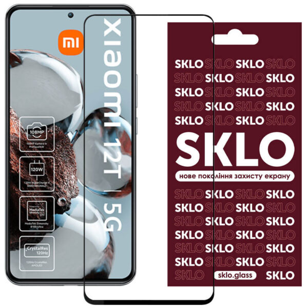Захисне скло SKLO 3D для Xiaomi 12T / 12T Pro