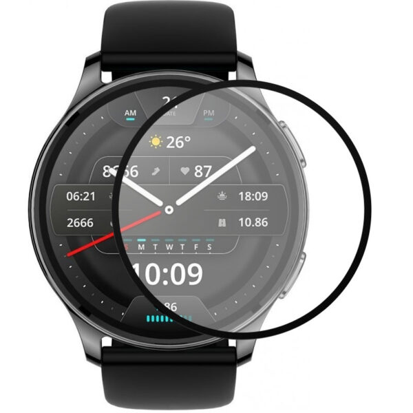Полімерна плівка 3D (full glue) (тех.пак) для Xiaomi Amazfit Pop 3R
