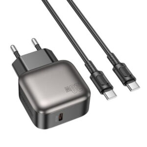 МЗП Borofone BAS53A Absolute PD20W (1USB-C) + кабель Type-C to Type-C