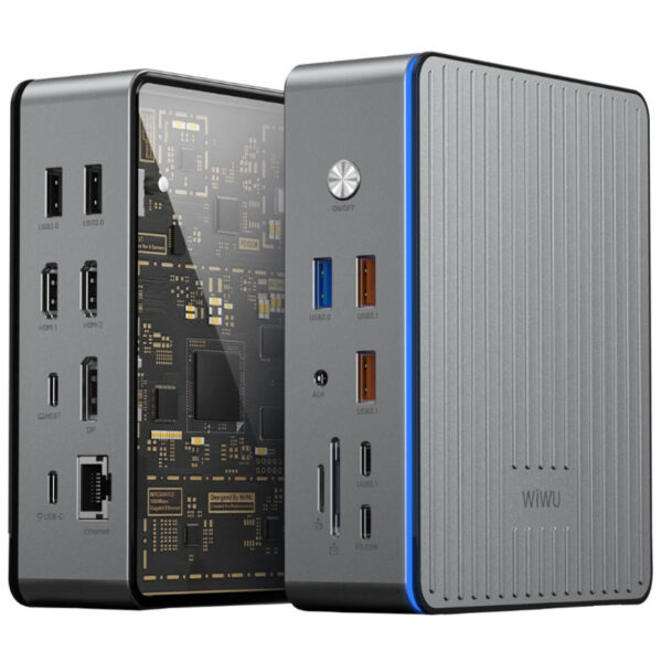Уцінка Перехідник HUB WIWU Matrix docking station 16in1 W1601
