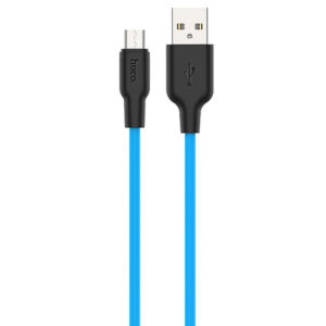 Дата кабель Hoco X21 Plus Silicone MicroUSB Cable (1m)