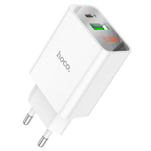 МЗП Hoco C100A with digital display PD20W+QC3.0 (1USB-A/1C)