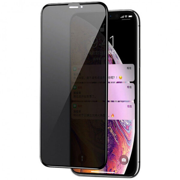 Захисне скло Privacy 5D Matte (тех.пак) для Apple iPhone 11 Pro Max / XS Max (6.5")