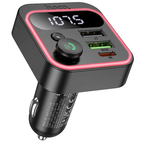 АЗП FM модулятор Hoco E85 Tiger PD20W+QC3.0