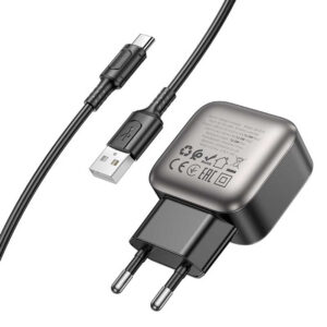 МЗП Borofone BAS51A Absolute 12W (2USB-A) + кабель USB to Type-C