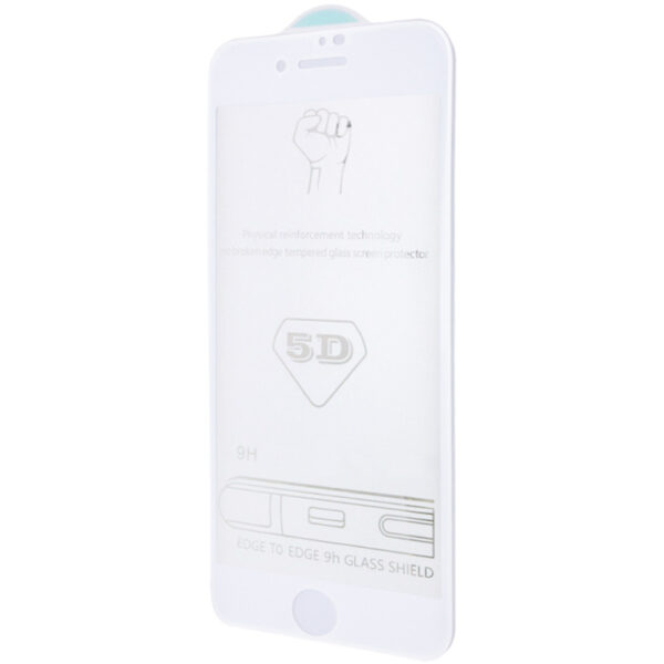 Захисне скло 5D Hard (full glue) (тех.пак) для Apple iPhone 7 / 8 / SE (2020) (4.7")