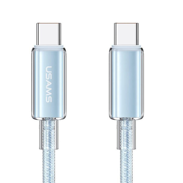 Дата кабель USAMS US-SJ660 Type-C to Type-C PD100W Cloud Series (1.2m)