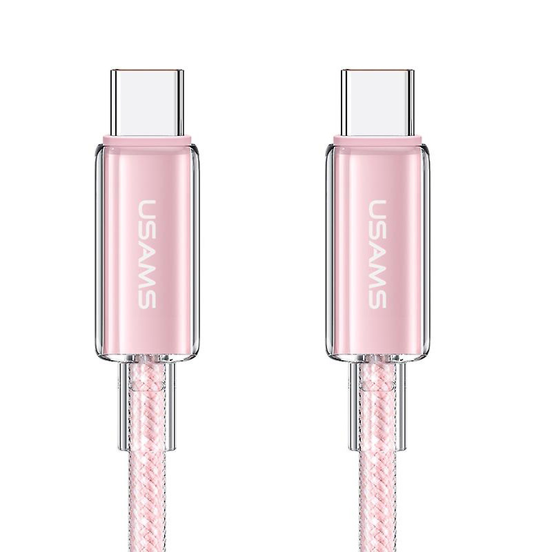 Дата кабель USAMS US-SJ660 Type-C to Type-C PD100W Cloud Series (1.2m)