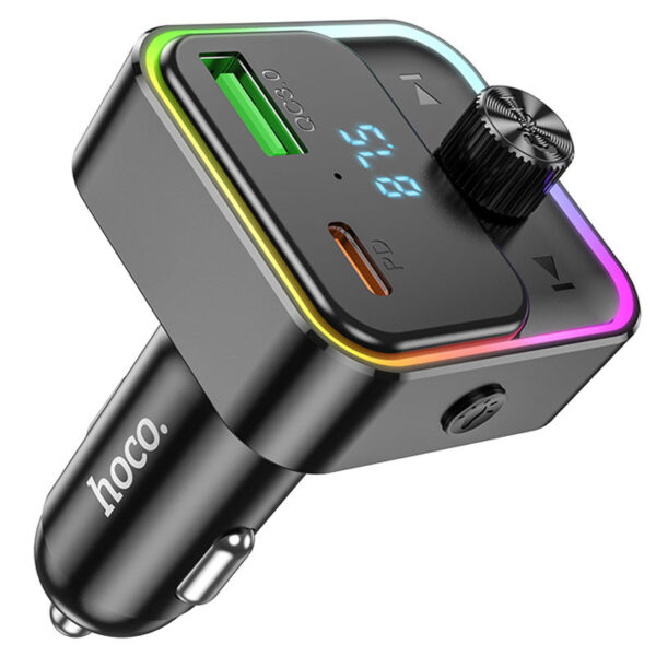 АЗП FM модулятор Hoco E81 Fantasy 30W (1USB-A/1C)