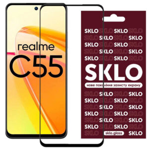 Захисне скло SKLO 3D для Realme C55