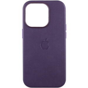 Шкіряний чохол Leather Case (AAA) with MagSafe and Animation для Apple iPhone 14 Pro Max (6.7")