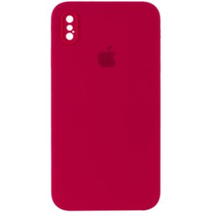 Чохол Silicone Case Square Full Camera Protective (AA) для Apple iPhone X / XS (5.8")