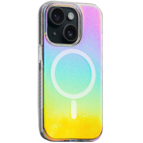 Чохол TPU Galaxy Sparkle (MagFit) для Apple iPhone 15 (6.1")