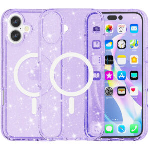 Чохол TPU Galaxy Sparkle (MagFit) для Apple iPhone 16 Plus (6.7")