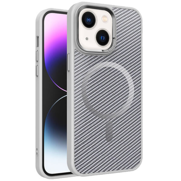 Чохол TPU+PC Carbon Mirage with MagSafe для Apple iPhone 15 (6.1")