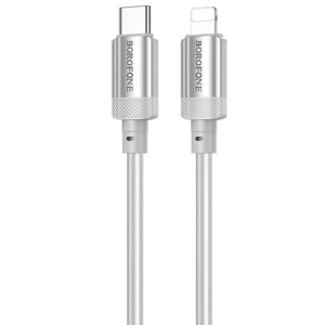 Дата кабель Borofone BX108 Start silicone Type-C to Lightning 27W (1m)