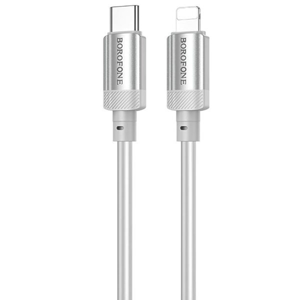 Дата кабель Borofone BX108 Start silicone Type-C to Lightning 27W (1m)