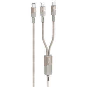 Дата кабель Hoco U139 Type-C to Lightning/Type-C 100W (1.2m)