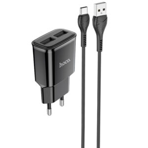 МЗП Hoco C88A Star round 2.4A (2USB-A) + кабель USB to Type-C