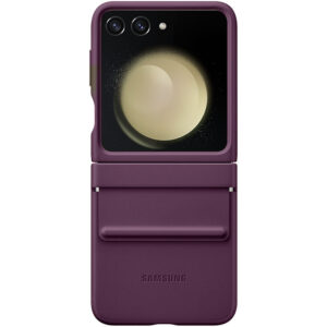 Уцінка Шкіряний чохол Leather Case (AAA) для Samsung Galaxy Z Flip5