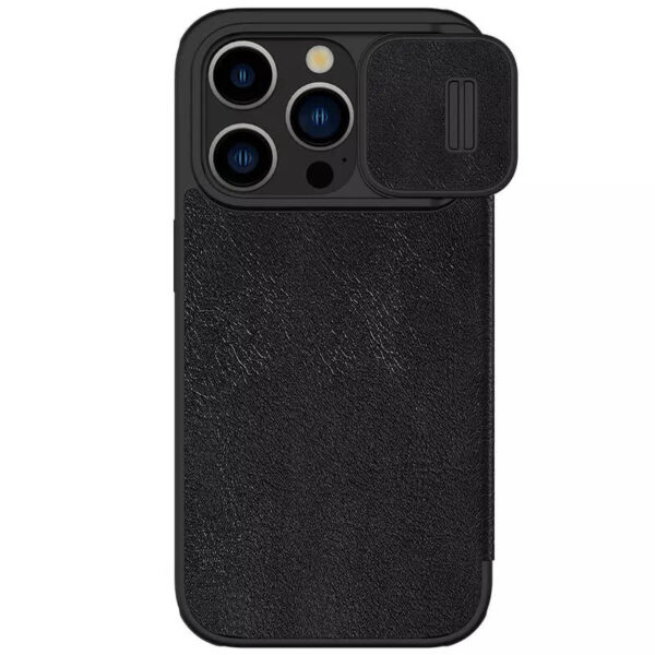 Шкіряний чохол-книжка Nillkin Qin Pro Camshield для Apple iPhone 15 Pro Max (6.7")