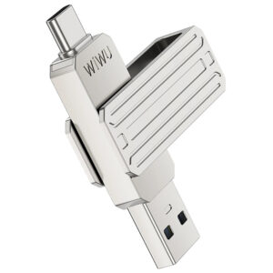 Флеш-накопичувач Wiwu Wi-FD001 3in1 (USB-A/C/L) USB 3.0 — 128GB