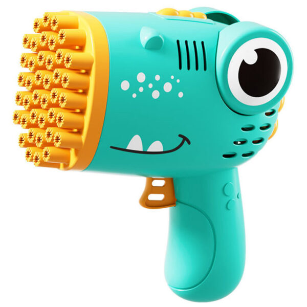 Пістолет для мильних бульбашок Dinosaur Bubble Gun з насадкою на 40 отворів 50ml