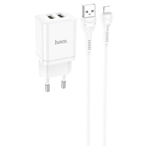 МЗП Hoco N25 Maker (2USB-A) + USB to Lightning