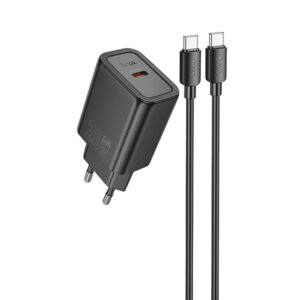 МЗП Hoco N60 Gentle PD20W (1USB-C) + кабель Type-C to Type-C