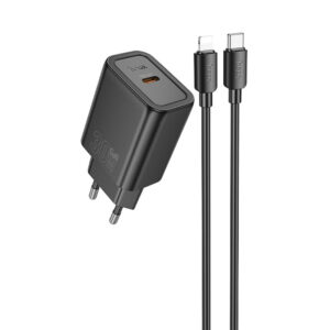 МЗП Hoco N62 Gentle PD30W (1USB-C) + кабель Type-C to Lightning