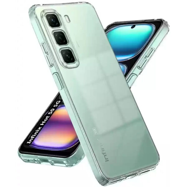 TPU чохол Epic Transparent 1,5mm Full Camera для Infinix Hot 50 Pro