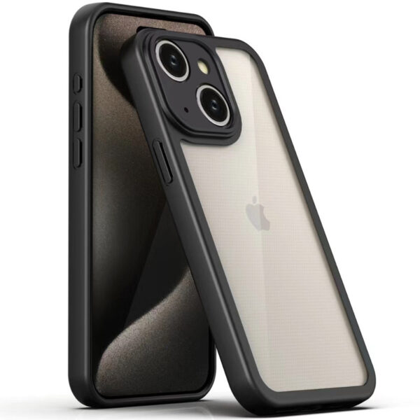 TPU чохол Transparent + Colour 1,5mm для Apple iPhone 15 (6.1")