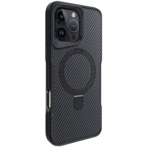 TPU+PC чохол Metal Buttons with MagSafe Carbon Ring для Apple iPhone 16 Pro Max (6.9")