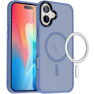 TPU+PC чохол Metal Buttons with MagSafe Colorful для Apple iPhone 16 Plus (6.7")