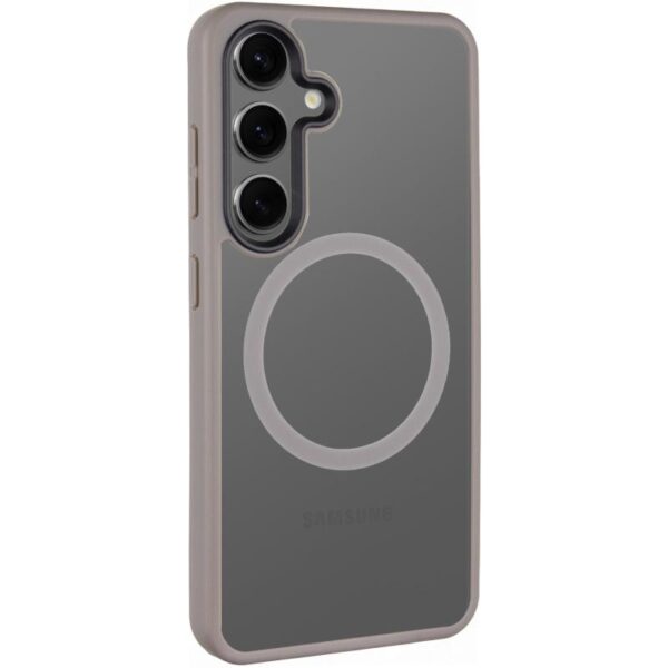 TPU+PC чохол Metal Buttons with MagSafe Colorful для Samsung Galaxy S25 Edge