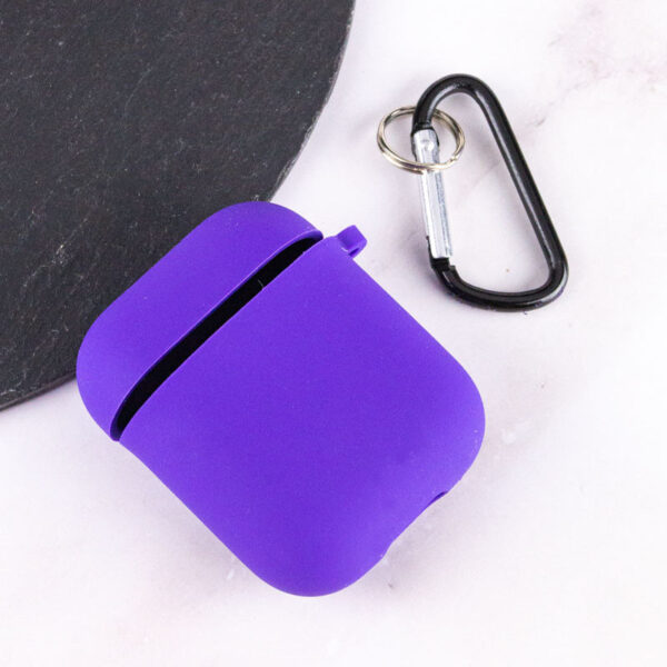 Уцінка Силіконовий футляр з мікрофіброю для навушників Airpods 1/2 - Зображення 3
