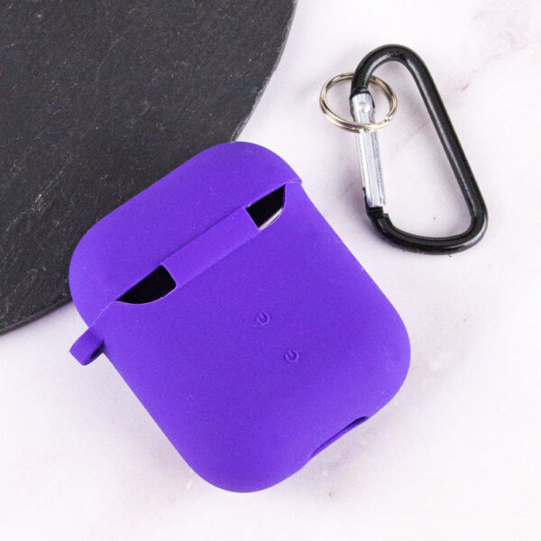 Уцінка Силіконовий футляр з мікрофіброю для навушників Airpods 1/2 - Зображення 4