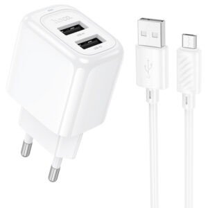 МЗП Hoco CS51A Surplus (2USB-A) + кабель USB to MicroUSB
