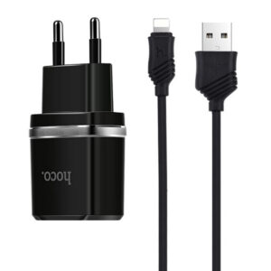 МЗП Hoco C12 Charger + Cable Lightning 2.4A 2USB