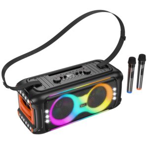 Bluetooth колонка Hoco HA9 Kayman + два мікрофона