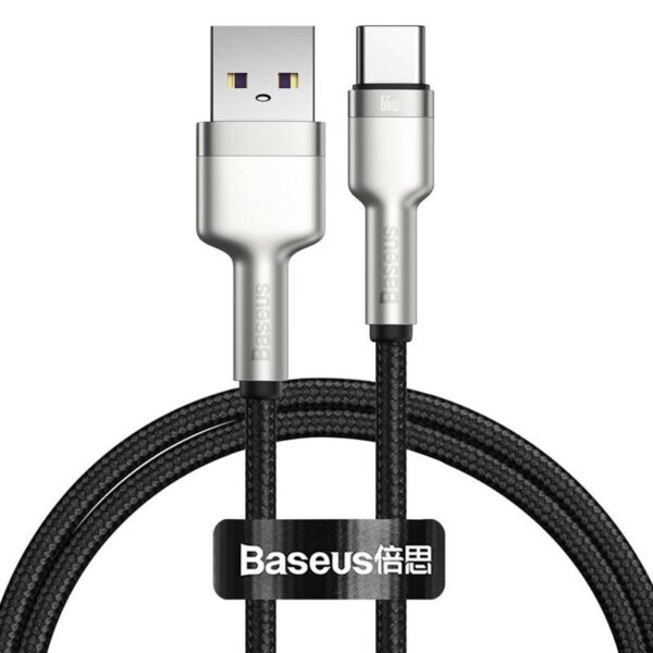 Дата кабель Baseus Cafule Metal Data USB to Type-C 66W (2m) (CAKF0002)