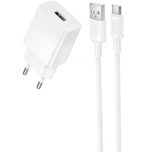 МЗП Borofone BAS71A Source 10.5W (1USB-A) + кабель USB to Type-C