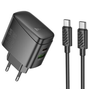 МЗП Hoco CS63A Bright PD65W (1USB-A/1C) + кабель Type-C to Type-C