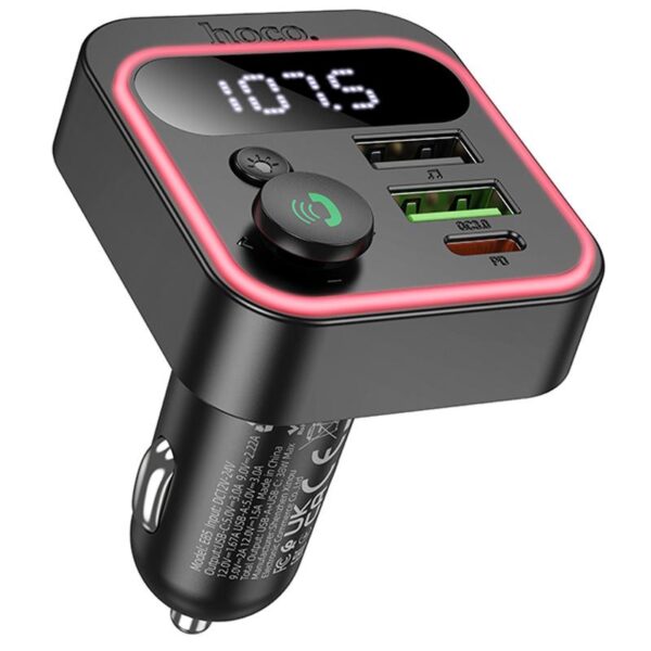 Уцінка АЗП FM модулятор Hoco E85 Tiger PD20W+QC3.0